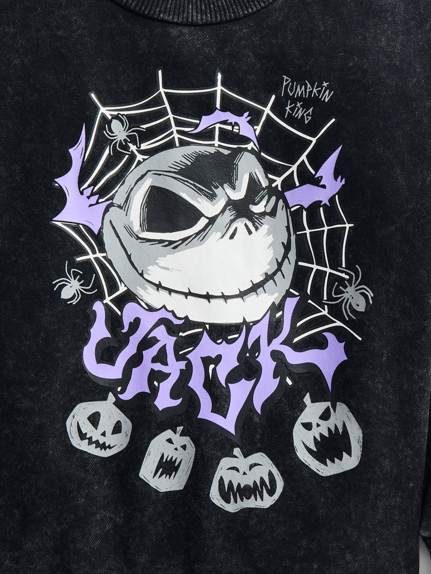 Nightmare Before Christmas Boys Long Sleeve Halloween Graphic Crewneck Sweatshirt, Sizes 4-18