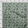 thumbnail image 3 of oneOone Velvet Green Fabric Floral Retro Sewing Fabric By The Yard Printed Diy Clothing Sewing Supplies 58 Inch Wide, 3 of 5
