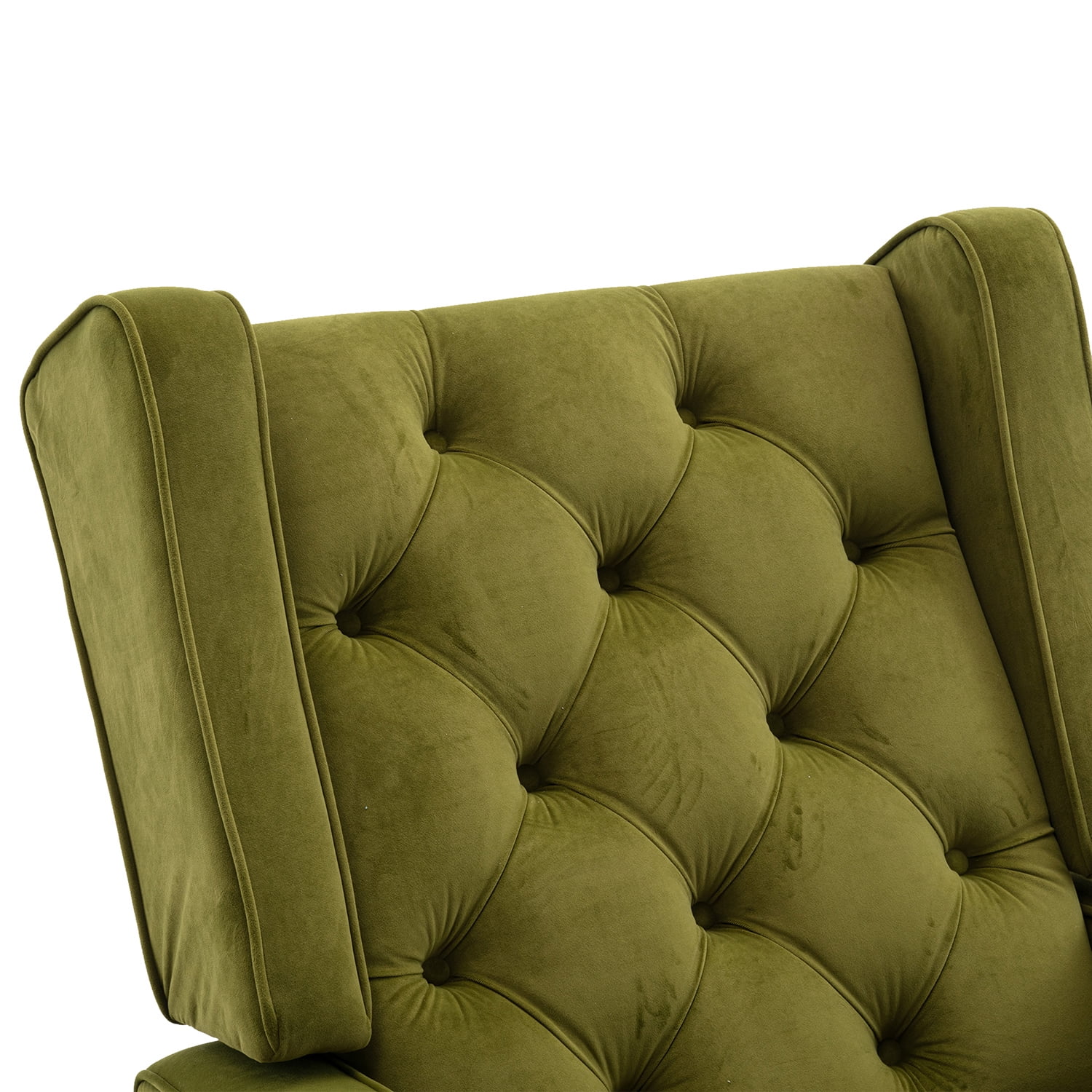Kepooman Modern High Back Rocking Chair, Padded Seating for Living Room & Office, Olive Green Kepooman Modern High Back Rocking Chair, Padded Seating for Living Room & Office, Olive Green