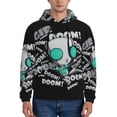 thumbnail image 2 of Invader Zim Sweatshirt For Mens Fashion Hoodies Pullover Athletic Daily Hoody Hooded Gift, 2 of 7