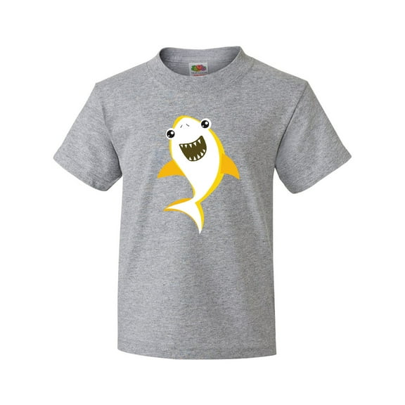 Inktastic Cute Shark, Little Shark, Yellow Shark Youth T-Shirt