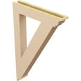 thumbnail image 5 of Ekena Millwork 3 1/2"W x 24"D x 36"H Traditional Traditional Rough Cedar Woodgrain TimberThane Bracket, Primed Tan, 5 of 6