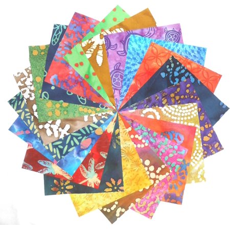 20 10" Layer Cake Batiks Quilt Fabric Squares # 2