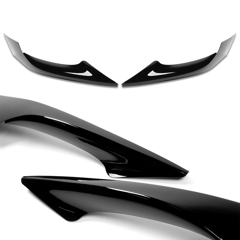 Stay Tuned Performance For 2017-2019 Toyota Corolla SE XSE Painted Black Front Bumper Side Aprons Lip