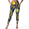 thumbnail image 3 of Lemon And Floral Leggings Fruit Print Gym Yoga Pants Push Up Vintage Sport Pants Pockets Elastic Design Yoga Legging, 3 of 6