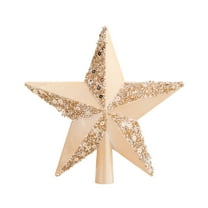 Sparkling Star Tree Topper Decoration for Festive Holiday Christmas Party Indoor Home Celebration Shimmering Glitter Ornament