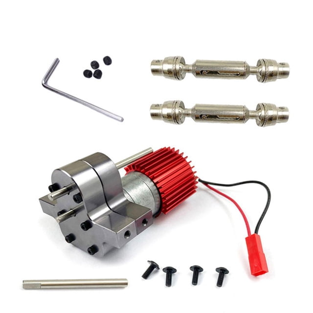 Piezas de actualización del eje de transmisión del motor del cepillo de transferencia 370 para WPL B14 B24 C14 C24 MN90 Accesorio RC Rojo yotijar Eje de accionamiento