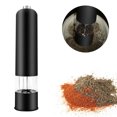 thumbnail image 3 of YMTQ Electric Pepper and Salt Mill Grinder with LED Light Battery Operated One Handed Pepper Salt Mill Adjustable Spice Grinder White, 3 of 9
