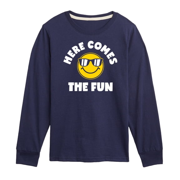 Instant Message - Here Comes The Fun Long Sleeve Graphic T-Shirt