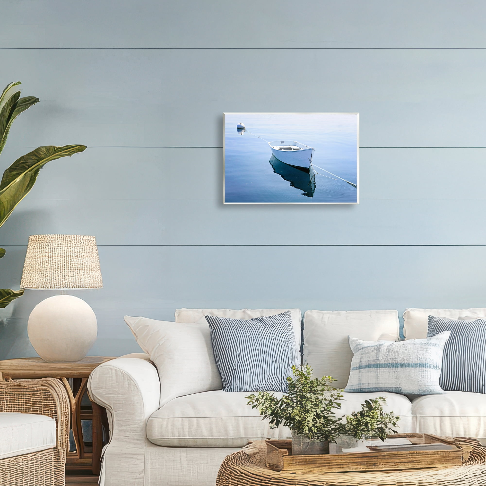 Stupell Industries Boat Tied to Dock Wall Plaque Art, design by JLM Photographs