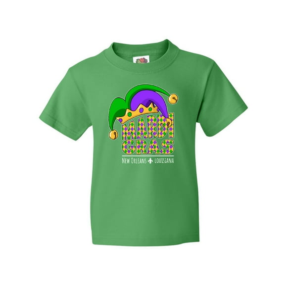 Inktastic Mardi Gras New Orleans Louisiana Jester Hat Youth T-Shirt
