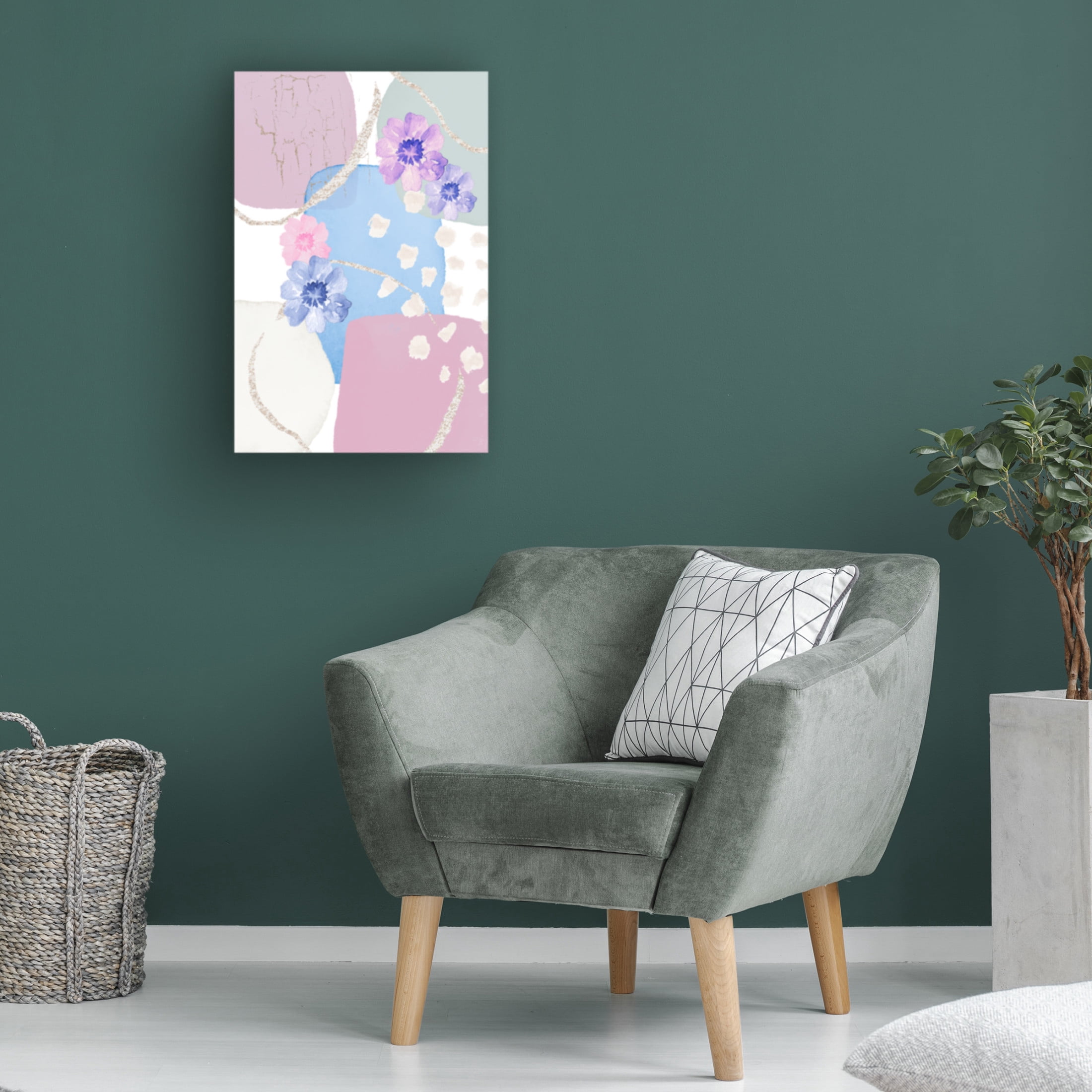 Trademark Fine Art Sally Ann Moss pretty pastels1 Canvas Wall Art