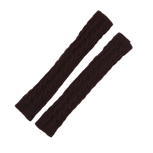 Guardurnaity 1 par de guantes de punto para mujer de Otoño Invierno, manga para brazo y muñeca, calentador de manos para niñas, guantes largos de medio guantes y mitones Café Guardurnaity PS12167-07