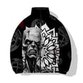 thumbnail image 4 of Abrigo de invierno para hombre, cómodo y cálido, moderno, con estampados de personajes personalizados, algodón añadido y grueso, novedad en ropa de hombre parkas, 4 of 5