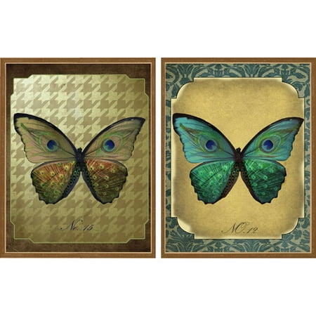 Botanical Butterfly, Set of 2