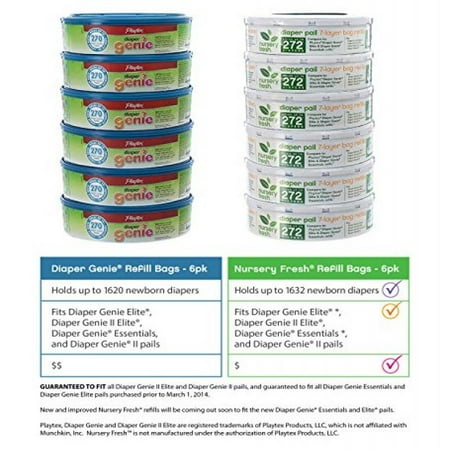 UPC 735282437090 product image for Munchkin Nursery Fresh Diaper Pail Refills 6 Pack | upcitemdb.com