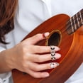 thumbnail image 3 of FRCOLOR Finger Picks 1 Set Guitar Finger Protector Metal Guitar Pick Finger Protector Guitar Accessories,1.06"X0.71"X0.71", 3 of 5