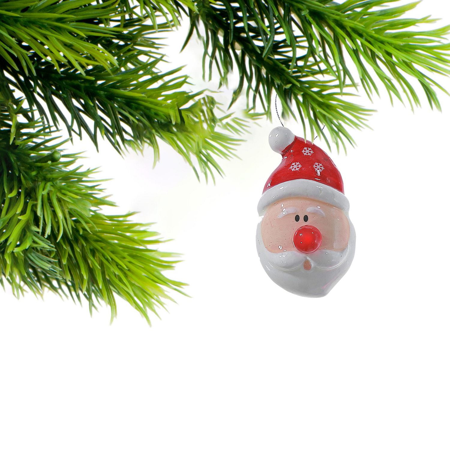 Snowman With Light Up Nose Ornament - Set of 6