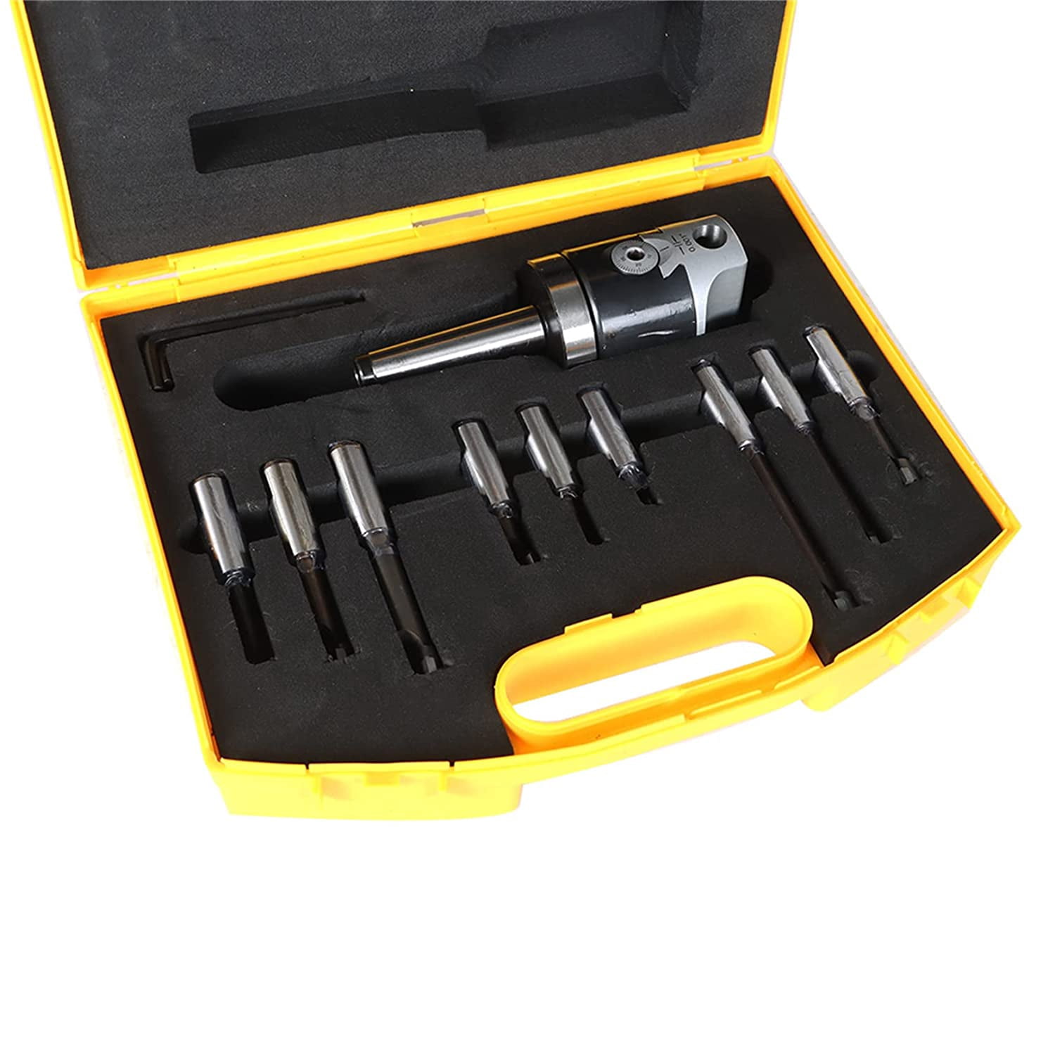 2 Inch Boring Head MT2 Shank 9Pcs 1/2 Inch Rod Boring Bar Set For - View #6