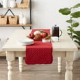 thumbnail image 3 of Cranberry Quilted Farmhouse Table Runner, 3 of 3