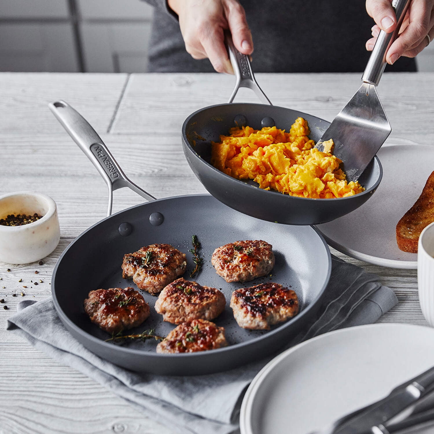 GreenPan Paris Frypan Set