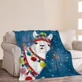 thumbnail image 3 of Christmas Funny Alpaca Blanket Cute Alpaca Gifts for Kids Girls Boys Alpaca Throw Blanket Warm Soft Comfort Flannel Blanket for Couch Sofa Bed 50"x60", 3 of 6