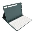 thumbnail image 1 of Étui pour Tablette avec Clavier, Clavier Sans Fil Rétroéclairé Détachable avec Support Folio, Étui de Protection en Cuir PU, pour Tab S9 S8 S7 Series, 1 of 8