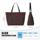 thumbnail image 4 of Disketp Red Ladybugs On Dark Background Bolsa de Playa de Gran Capacidad, Bolso Impermeable y a Prueba de Arena para Mujer, Ideal para Playa, Piscina y Natación, 4 of 7