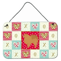 Carolines Treasures CK5877DS812 Pomeranian 1 Love Wall or Door Hanging Prints 8x12 multicolor