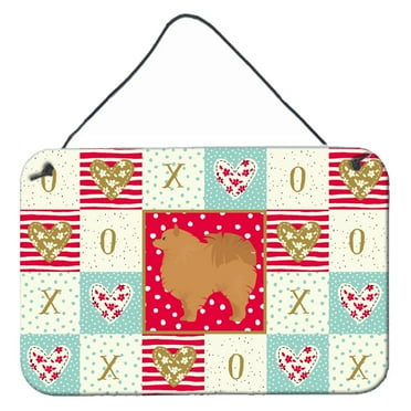 Carolines Treasures CK5877DS812 Pomeranian 1 Love Wall or Door Hanging Prints 8x12 multicolor