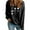Black, variant on Womens Sweatshirts Valentines Day!Women's Round Neck Lover's Love Print Sweatshirt Long Sleeved Pullover Top/shirt Pink,XS