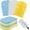 Blue, White, Yellow, variant on TrendMallOasis 20 Pcs Duster Refill Reusable Fleece Duster Refills Feather Flat Dusters Multi Surface Washable Cleaning Pads Tools for Home, Blinds, Car, Pet, Furniture, Fans (Stylish Color)