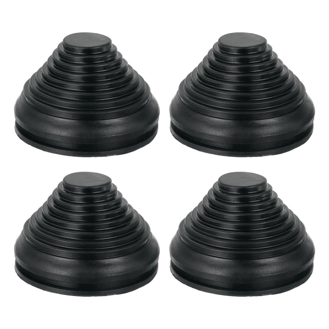 4 Pcs Tower Shaped Grommet 70mm 2.75 Inch, Rubber Plugs Hole for Wire Cable