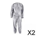 thumbnail image 1 of Traje de sauna fitness,Traje de sauna de fitness Chaqueta de sauna Pantalones,Traje deportivo de cuerpo entero para ejercicio de alta resistencia,Traje de sauna de PVC para hombres y, 1 of 8