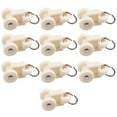 thumbnail image 3 of relayinert Rail de Rideau Robuste 10 Pcs Rail Coulissant Robuste Crochet de Transport Roulant Support de Plafond Solide et Durable Style Blanc 10 1Ensemble, 3 of 6