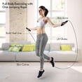 thumbnail image 2 of JASGARDE Jump Rope, Tangle-Free Rapid Speed Jumping Rope Cable with Bearings Rope length 3m for Women, Men, and Kids, Adjustable Steel Jump Rope Workout with Foam Handles for Fitness, Home Exercise, 2 of 5