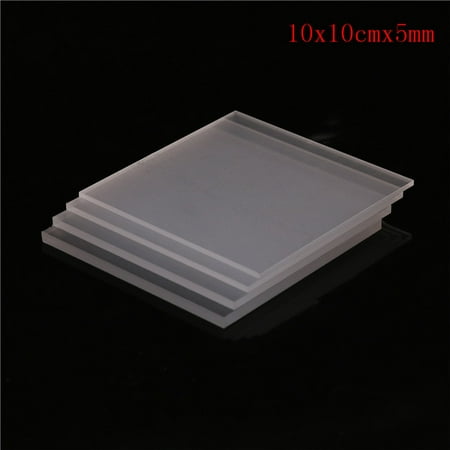 

(10x10cmx5mm) Clear Acrylic Perspex Sheet Cut To Size Plastic Plexiglass Panel DIY 2-5mm New