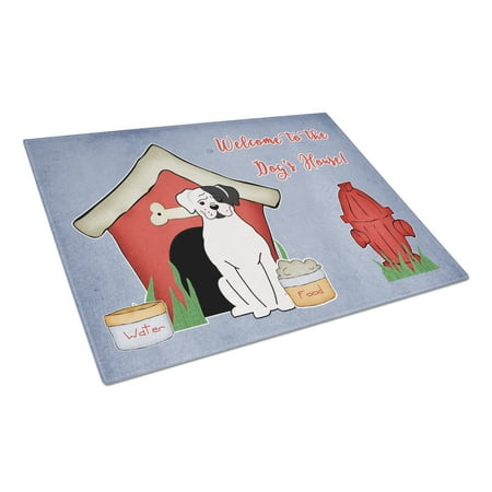 

Caroline s Treasures Dog House Collection White Boxer Cooper Glass Cutting Board Large