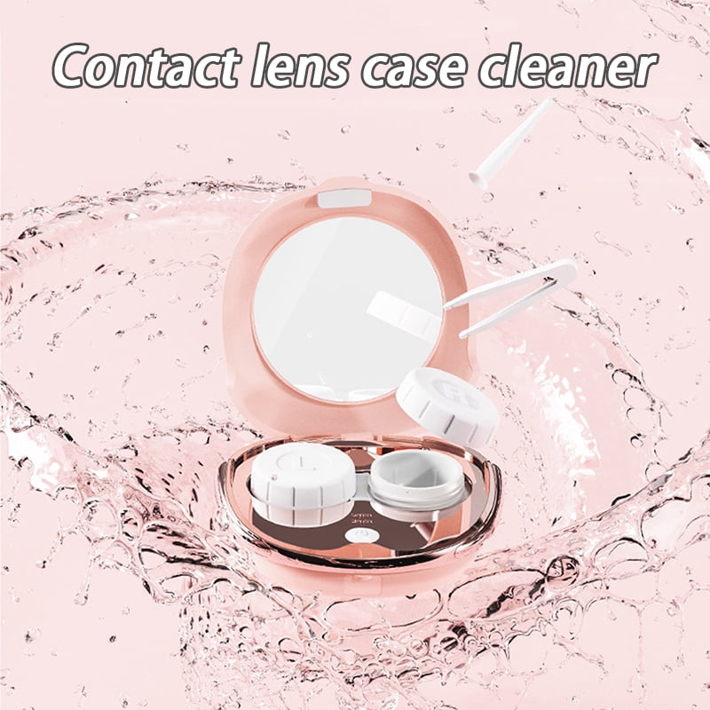 Contact Lens Cleaner Machine Portable Tear Protein Removal Ultrasonic Daily Care Faster Cleaning for Daily Outdoor New
