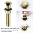 thumbnail image 6 of Kichae 4 Inch Gold Bathroom Faucet，2-Handle Deck Mount Centerset Vanity Sink Faucet with Pop up Drain & Supply Hoses, 6 of 8