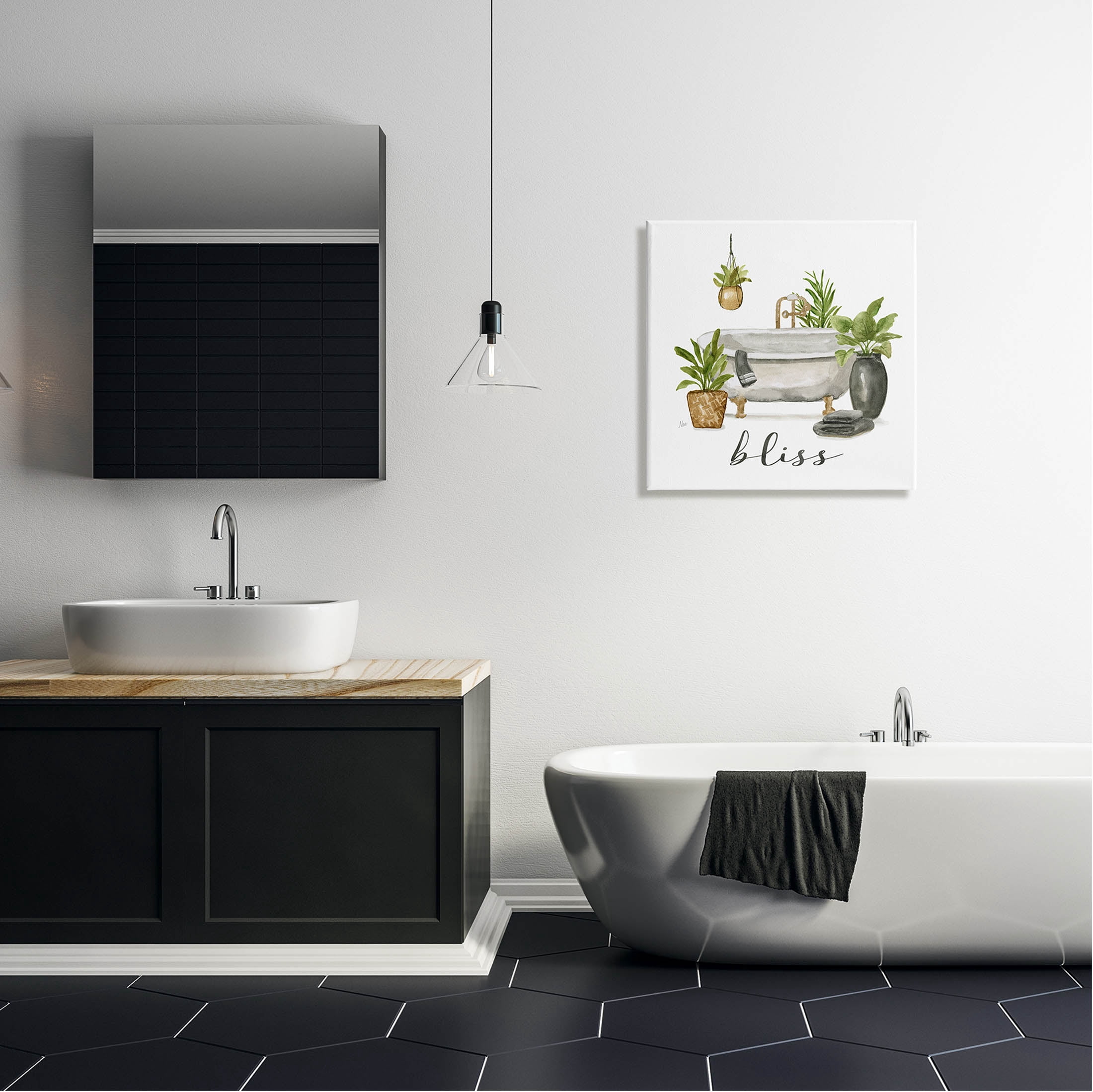 Stupell Industries Bliss Various Potted Plants Graphic Art Gallery Wrapped Canvas Print Wall Art, Design by Nan