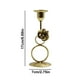 thumbnail image 3 of Candelabro romántico dorado con forma de anillo para mesa de boda o fiesta, accesorio decorativo de hierro, 3 of 6