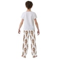 thumbnail image 5 of FORMRS Kids Pajama Pants with Pockets Size 9-10Y Boys Lounge Sleep Bottoms, Brown Ice Cream Pattern, 5 of 8