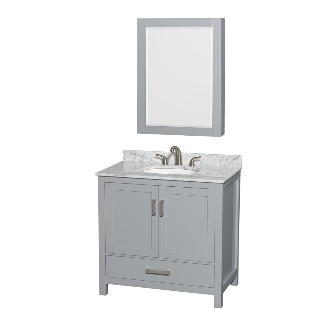 36 in. Single Bathroom Vanity with Medicine