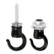 thumbnail image 4 of Uxcell Gancho de Techo 39mmx23mm Paquete de 4 Ganchos de Tornillo Accesorio para Luminarias para Colgar Plantas Candelabros Negro, 4 of 5