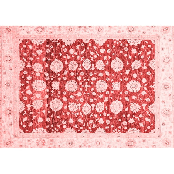 Ahgly Company Indoor Rectangle Oriental Red Traditional Area Rugs, 8' x 12'