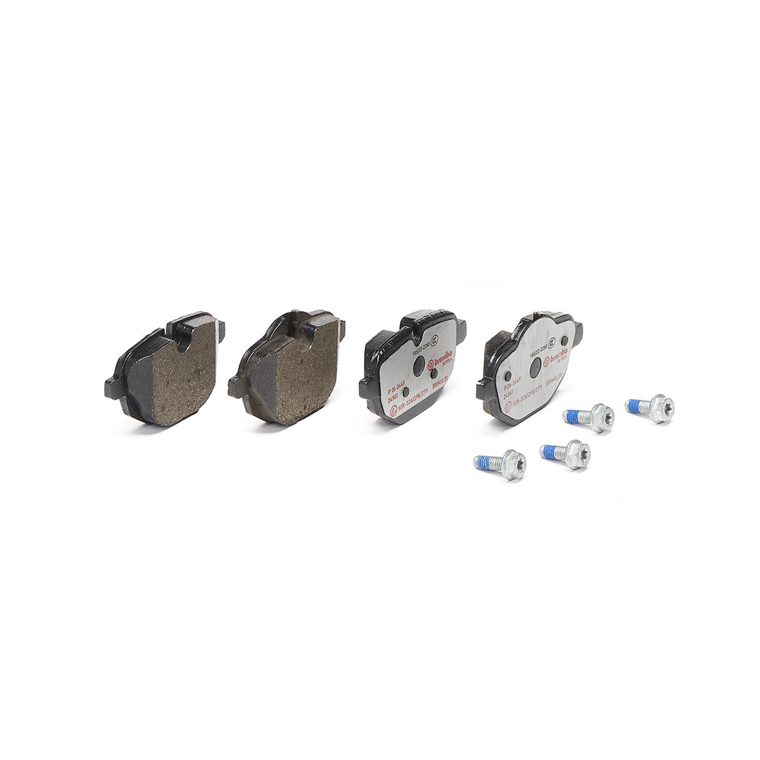 Brembo P06064X; Brake Pad; XTRALINE; FMSI Number D1473-8672; Low-Metallic; Set Of 4; With Mounting Hardware