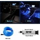 thumbnail image 5 of Luces interiores de coche, tira LED de 5 m, 5 V, compatible con luces ambientales de todo tipo de coches (azul), 5 of 5