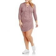 No Comment Junior Plus Lace Up Hoodie Dr