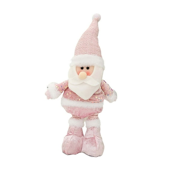 putnchl Christmas Series Plush Toys Stretch Long Legs Elk Snowman Santa Claus Christmas Room Props Decoration Plush Doll Gifts